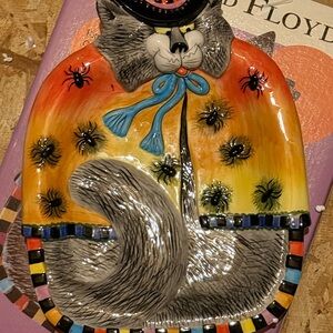 Fits & Floyd Kitty Witches Canape Plate